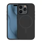 Szilikon Vékony Mágneses tok iPhone 16 6,1"-hez fekete