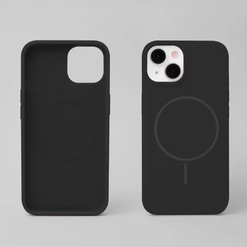 Szilikon Vékony Mag tok iPhone 16 Pro 6,3" fekete tok
