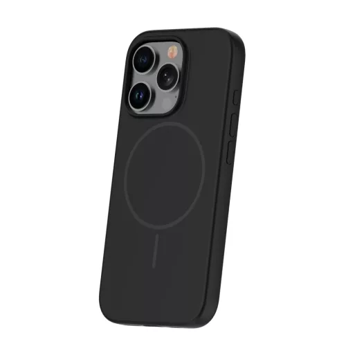 Szilikon Vékony Mag tok iPhone 16 Pro 6,3" fekete tok