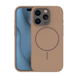 Szilikon Vékony Mag tok iPhone 14 6,1" barna