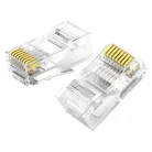 Ugreen 100x RJ45 csatlakozó fej 8P8C CAT 6 átlátszó