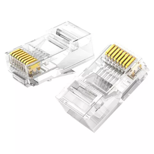 Ugreen 100x RJ45 csatlakozó fej 8P8C CAT 6 átlátszó