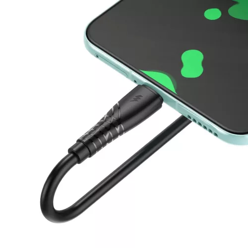 BWOO Kábel USB - USB-C 1m 27W 3A Fekete BO-X318C