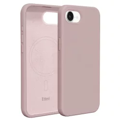   Etteri Szilikon Mag tok iPhone 16e/17e-hez világos rózsaszín