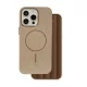 Glitter Vékony Mágneses tok iPhone 16 Pro 6,3" barna tok
