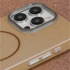 Glitter Vékony Mágneses tok iPhone 16 Pro 6,3" barna tok