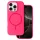 Magsafe Slim Szilikon iPhone 14 Pro Max tok pink