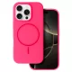 Magsafe Slim Szilikon iPhone 14 Pro Max tok pink