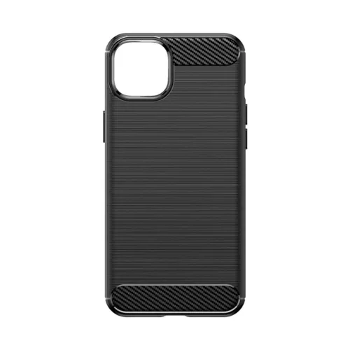 Flexibilis karbon mintájú tok iPhone 15 Plus Carbon Case - fekete tok