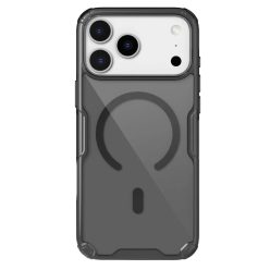   Apple iPhone 17 Pro Max átlátszó fekete Nillkin Nature TPU PRO mágneses tok