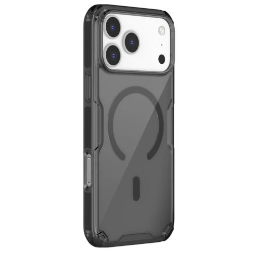 Apple iPhone 17 Pro Max átlátszó fekete Nillkin Nature TPU PRO mágneses tok