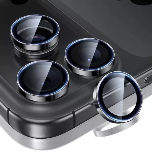 Apple iPhone 14 Pro / Pro Max / 15 Pro / Pro Max / 16 Pro / Pro Max / 17 Pro / Pro Max Fekete ESR Armorite Kamera Védő üvegfólia