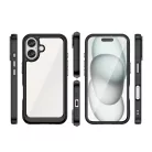 Outer Space Case zselés kerettel iPhone 16 Plus - Fekete tok
