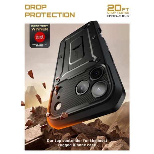 iPhone 17 Pro Max Supcase Ub Pro Fekete tok
