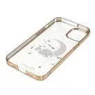 iPhone 13 Pro Kingxbar Moon Series tok Swarovski kristállyal arany