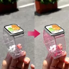 Apple Watch 4/5/6/7/8/SE (38/40/41mm) Strap Light Silicone óraszíj kék