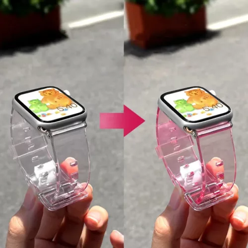 Apple Watch 4/5/6/7/8/SE (38/40/41mm) Strap Light Silicone óraszíj kék