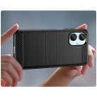 Realme 10 Carbon szénszál mintájú TPU tok fekete