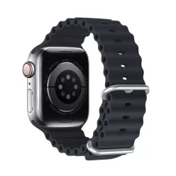   DUX DUCIS OCEAN WAVE szilikonszíj Apple Watch 38 / 40 / 41 mm grafit