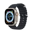 DUX DUCIS OCEAN WAVE szilikonszíj Apple Watch 38 / 40 / 41 mm grafit