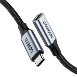   Ugreen US372 30205 USB-C - USB-C PD QC kábel 100W 5A 10Gbps 1m - szürke