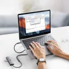 Ugreen US372 30205 USB-C - USB-C PD QC kábel 100W 5A 10Gbps 1m - szürke