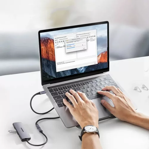 Ugreen US372 30205 USB-C - USB-C PD QC kábel 100W 5A 10Gbps 1m - szürke