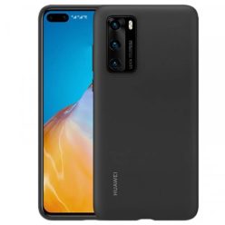   Huawei gyári flexibilis szilikon tok P40 fekete színben (51993719)