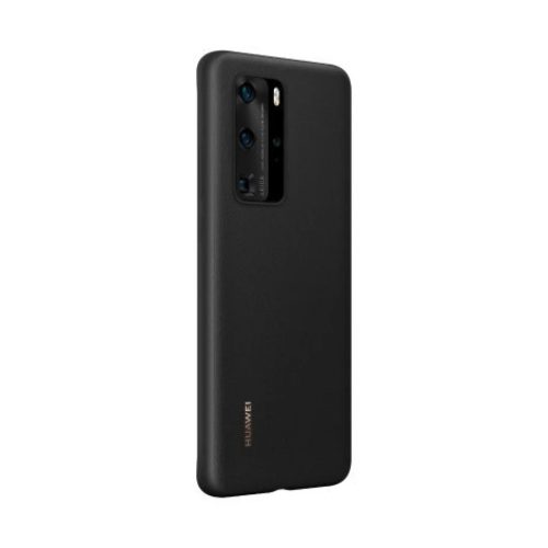 Huawei gyári flexibilis szilikon tok P40 fekete színben (51993719)