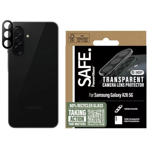 SAFE by PanzerGlass kameravédő gyűrű Samsung Galaxy A26 5G számára - Átlátszó