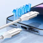 Orico CDX 60W 3A Power Delivery USB-C - USB-C 1m kábel - Fehér