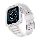 Apple Watch 8/7/6/5/4/3/2 / SE (41/40 / 38mm) Armored Óraszíj és Tok Fehér