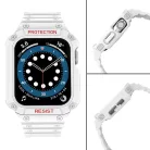 Apple Watch 8/7/6/5/4/3/2 / SE (41/40 / 38mm) Armored Óraszíj és Tok Fehér