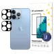 iPhone 17 Pro Max fekete Wozinsky teljes kameravédő üveg, 2 darab, üvegfólia