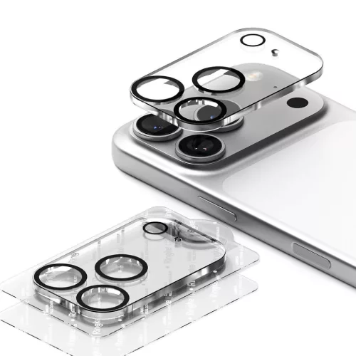 iPhone 17 Pro Max Ringke teljes kamera fedél 2 darab fekete üvegfólia