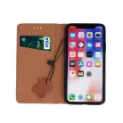 iPhone 14 Pro Max Smart Pro bőr fliptok barna