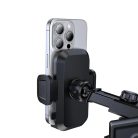 BWOO műszerfalra erősíthető autós telefontartó BO-ZJ125 ABS+szilikon+alumínium