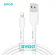 BWOO X172L USB - Lightning kábel 1,0m 3A fehér