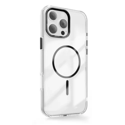 Clear Thin Mag tok iPhone 16 Pro 6,3"-hoz fekete tok