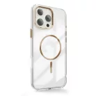 Átlátszó Vékony Mag tok iPhone 16 Pro 6,3"-hoz arany tok