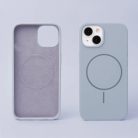 iPhone 17 Pro Max szilikon vékony mágneses tok világoskék