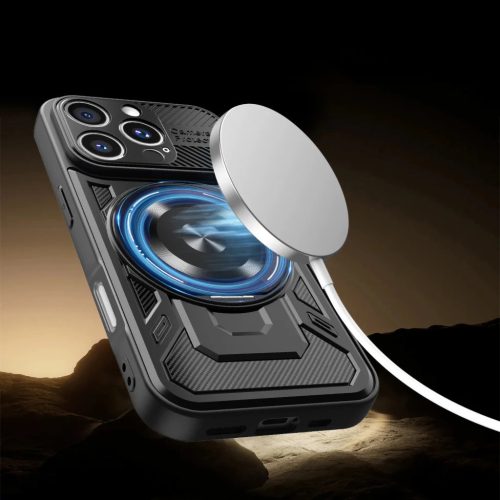 iPhone 13 6,1" Defender Armor Mag fekete tok