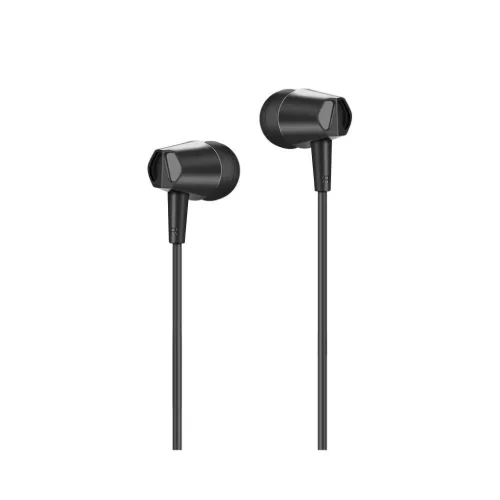 HOCO vezetékes fülhallgató Jack 3,5 mm mikrofonnal M34 fekete