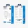 JELLICO hálózati töltő AK165 22,5W 1xUSB QC3.0 + kábel USB-C Fehér