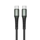 JELLICO kábel B10 USB-C - USB-C PD 60W 1M Fekete