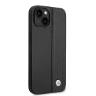 iPhone 14 Plus Fekete BMW Signature Bőr Nagy Logós Tok