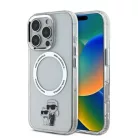iPhone 16 Pro átlátszó Karl Lagerfeld IML Karl and Choupette MagSafe tok