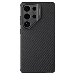  Samsung Galaxy S25 Ultra Fekete Nillkin CarboProp Aramid Mágneses Tok