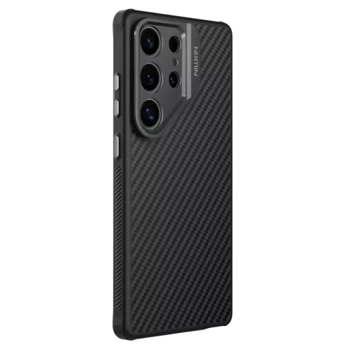 Samsung Galaxy S25 Ultra Fekete Nillkin CarboProp Aramid Mágneses Tok