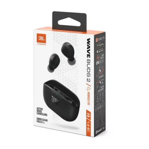 JBL Wave Buds 2 TWS Bluetooth Vezeték Nélküli In-Ear Fülhallgató Fekete EU